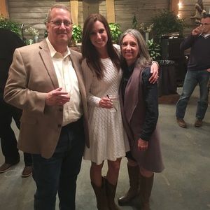 Cream Ellen Tracy sweater dress